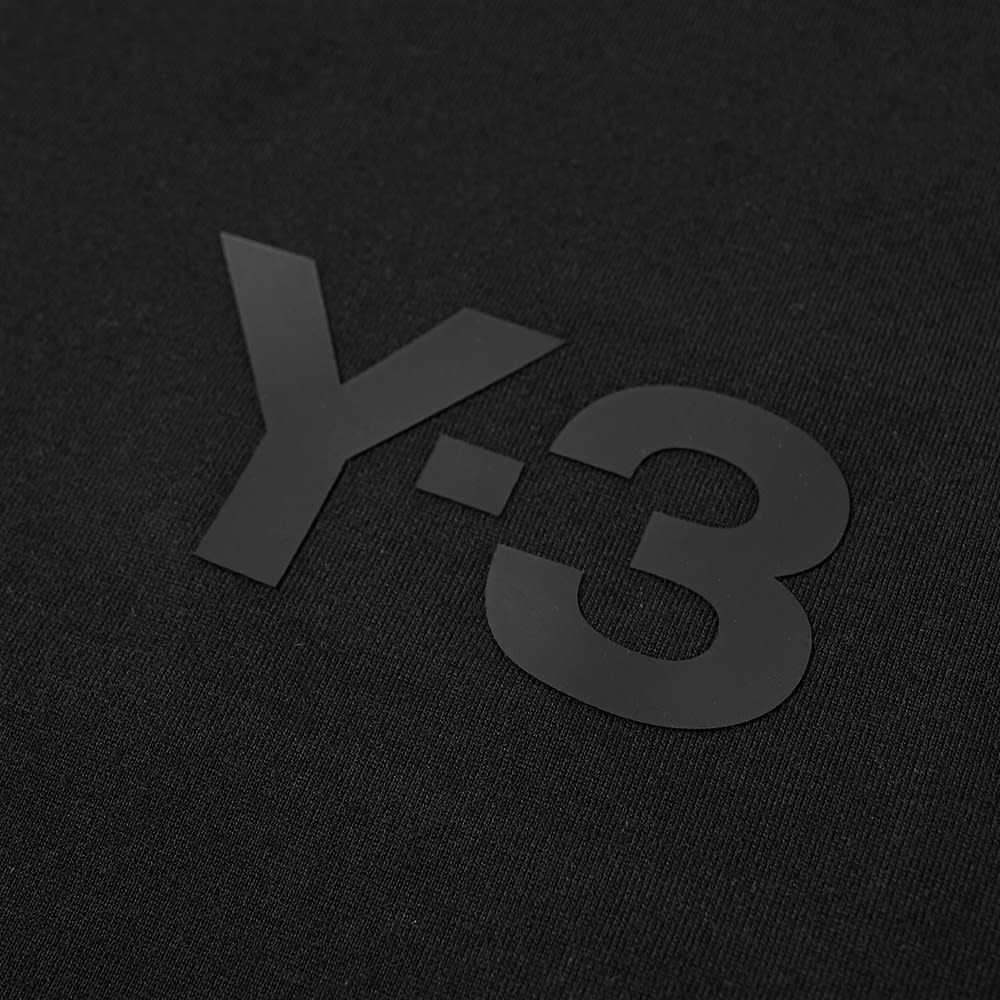 Y 3 Long Sleeve Chest Logo Tee Black End