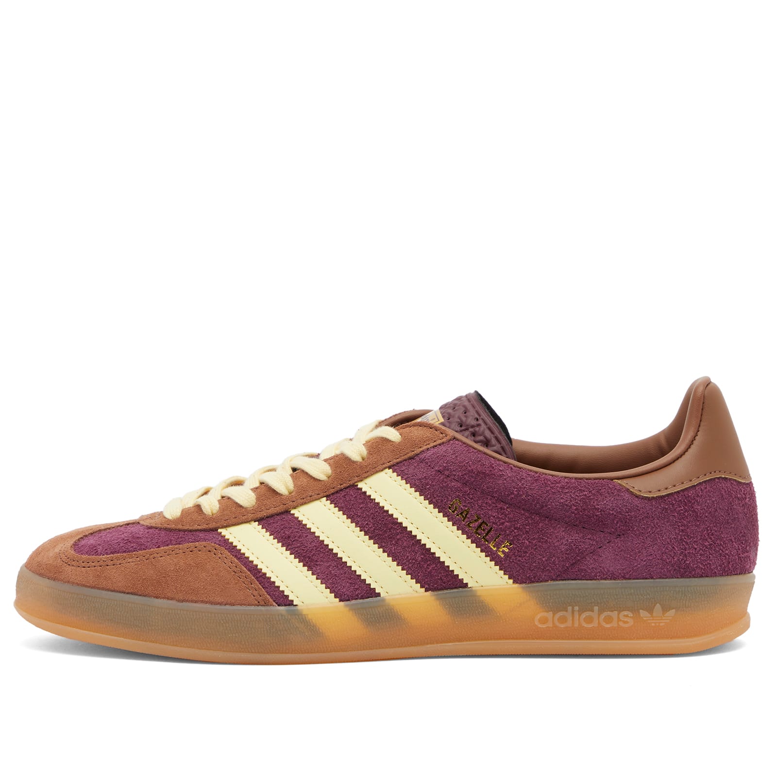 Adidas Gazelle Indoor Maroon,Almost Yellow & Preloved Brown