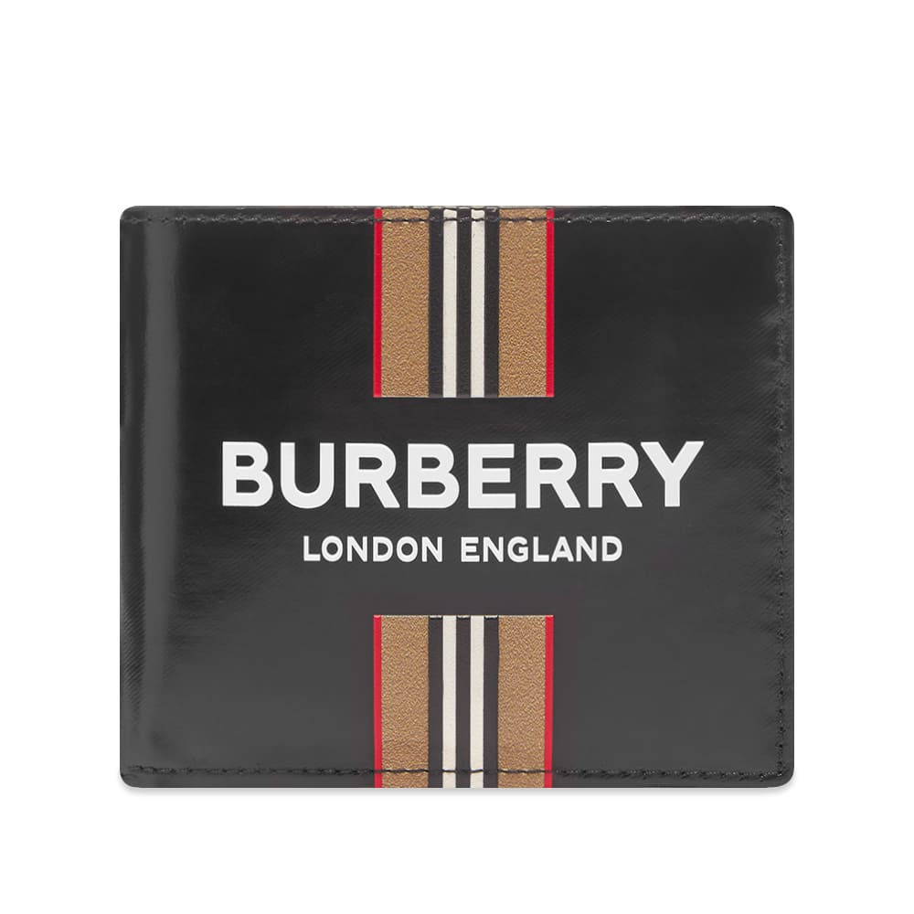 Burberry icon stripe wallet clearance