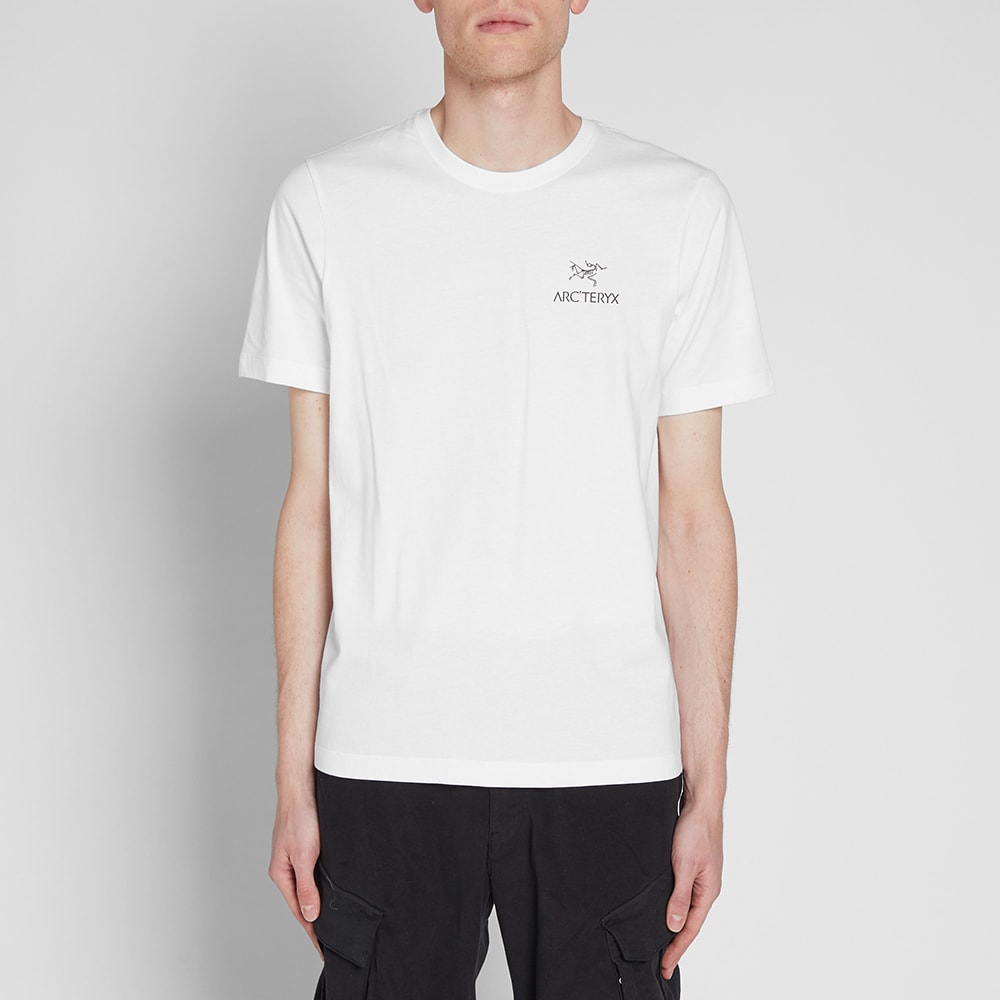 Arc'teryx Emblem Logo Crew Neck Tee White | END.