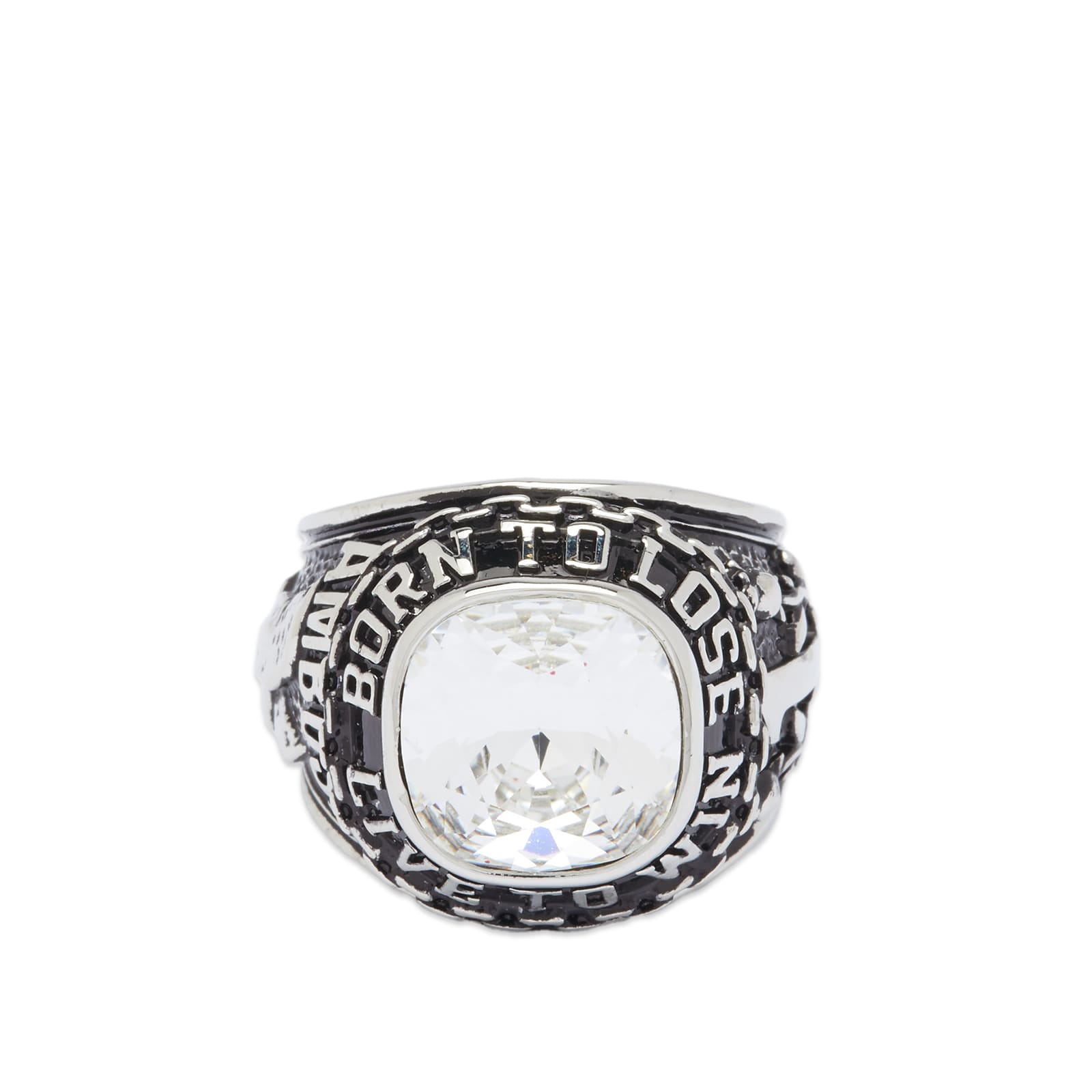 アクセサリー AMBUSH CLASS RING SILVER RED Ambush Class Ring - Silver/Red | Garmentory