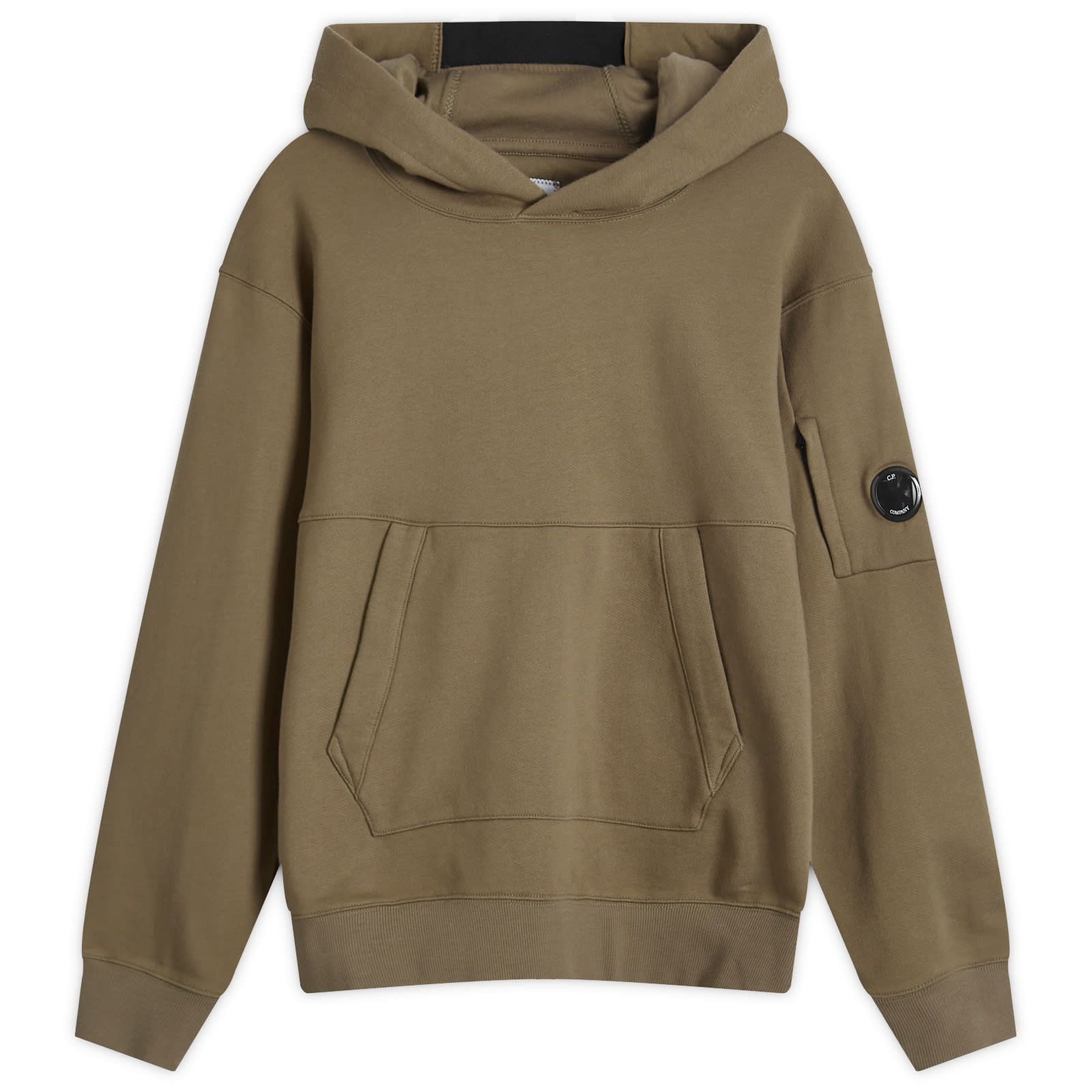C.P. Company Diagonal Raised Lens Hoody Walnut | END. (US)