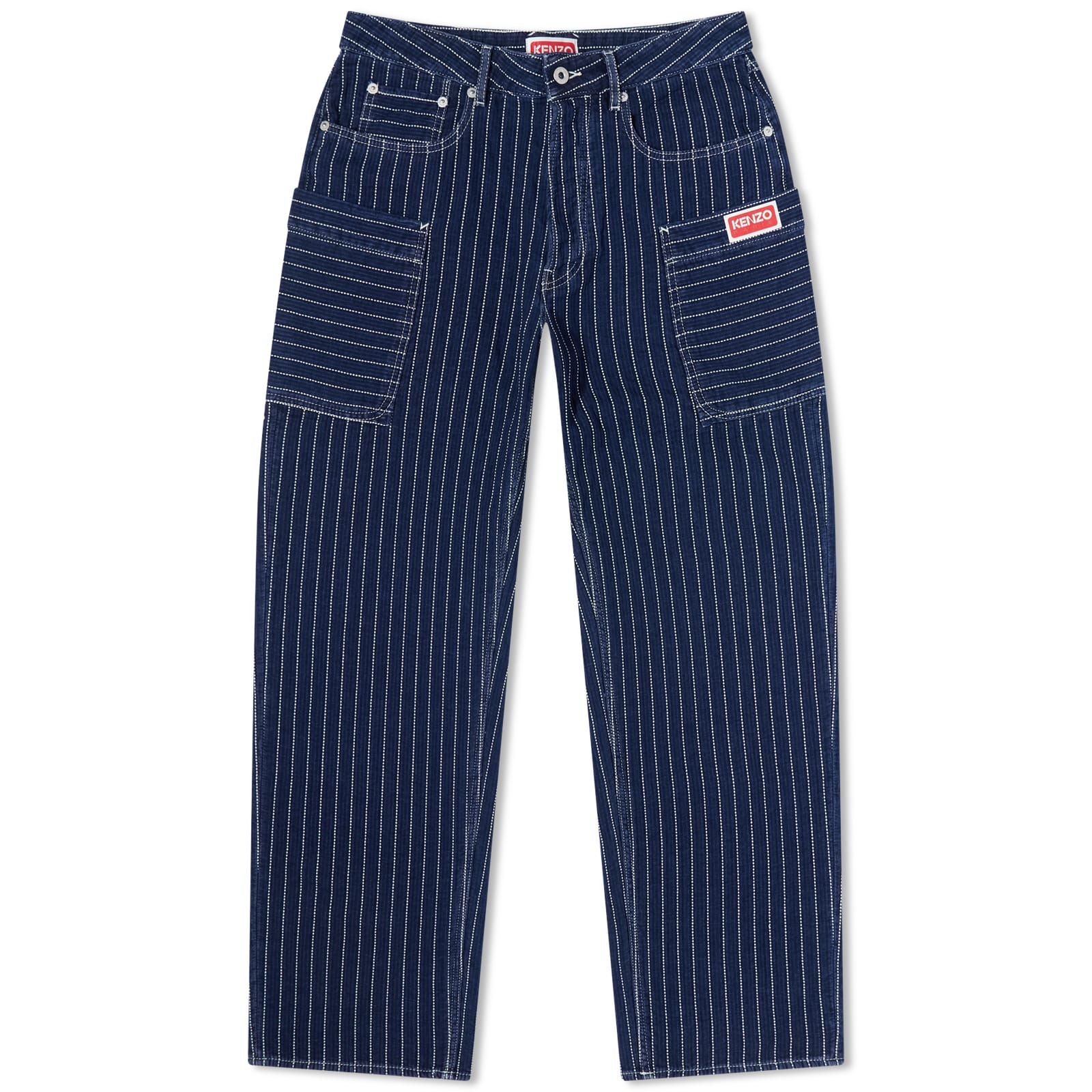 【BAON】25SS★ [BAONHAUS] Mecca Summer Denim Layered SK PT Kenzo Denim Cargo Pant Medium Stone Blue Denim | END. (GB)