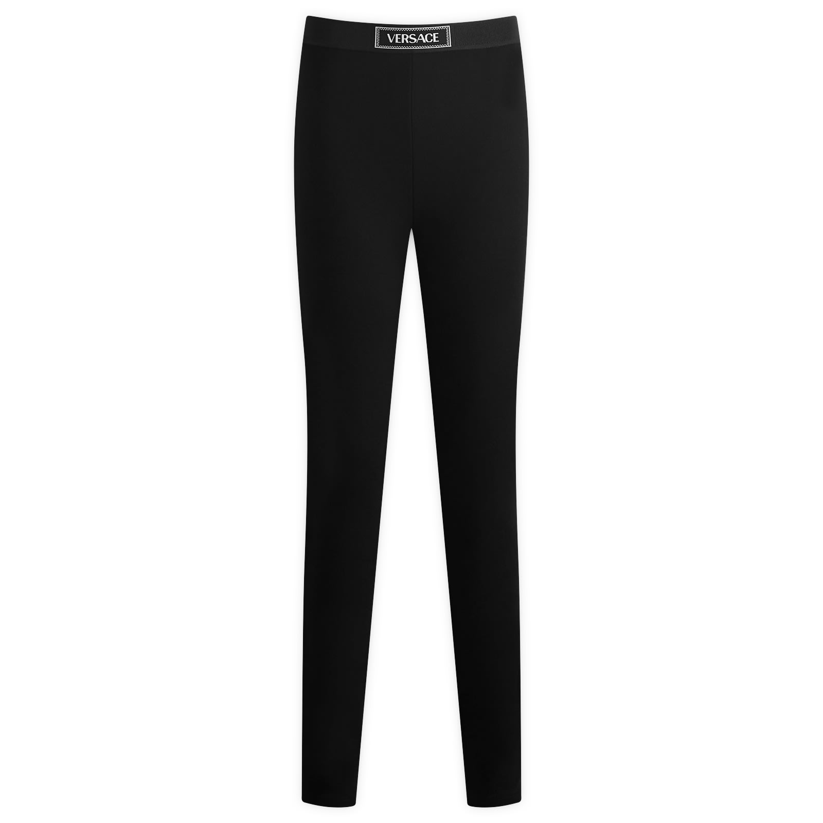 ボトムスその他 VERSACE FW25 LEGGINGS WITH LOGO (1016403 1A120371B000) Versace Leggings Black | END. (US)