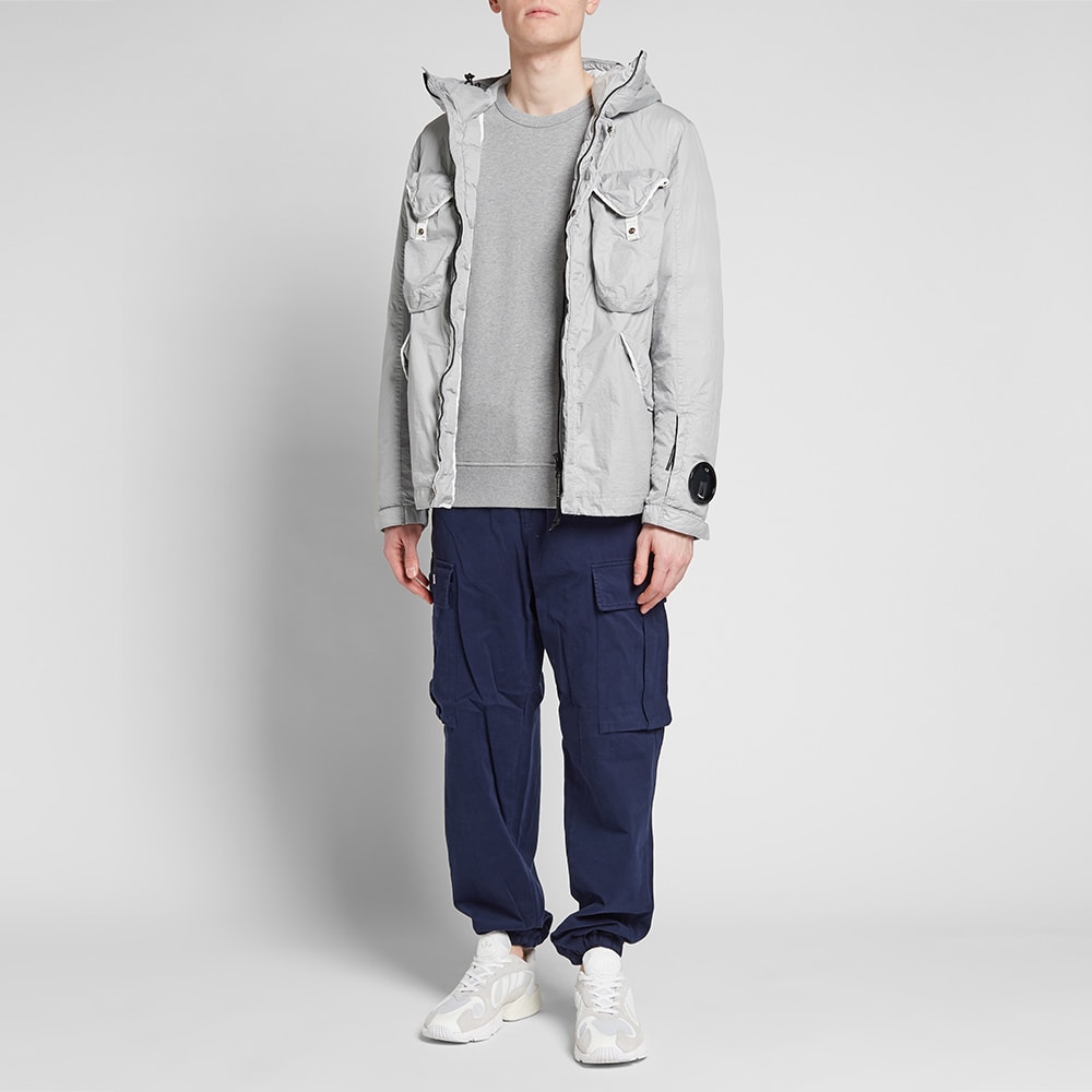 cp company silver jacket