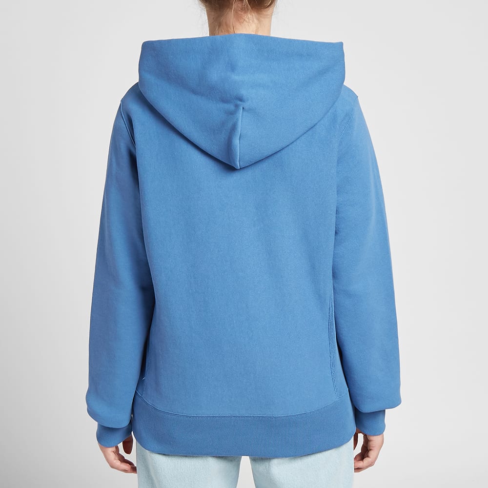 Champion Reverse Weave Women S Big Script Hooded Sweat Baby Blue End