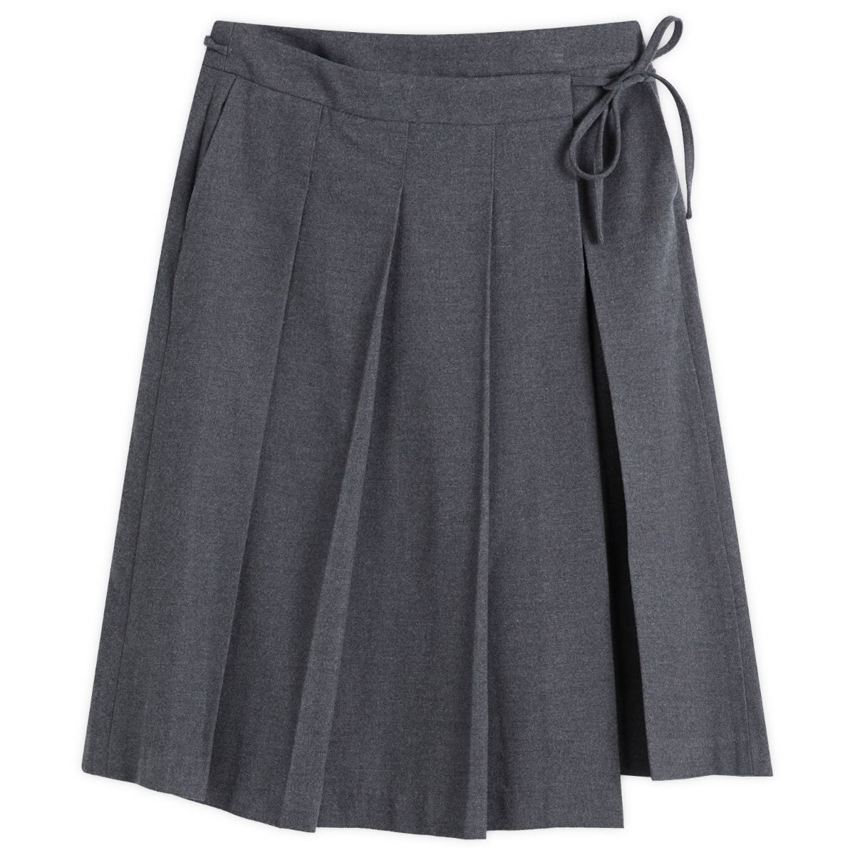 ★ DIAGONAL★ PLEATS WRAP SKIRT grey DA251SK02GR DIAGONAL