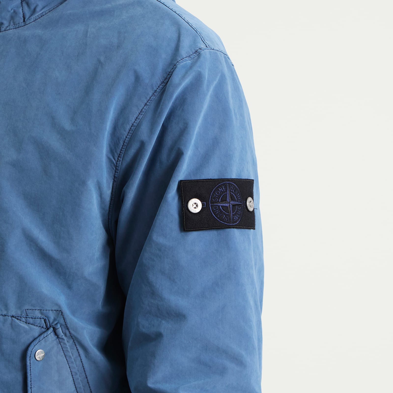 Stone Island Men's David Light Indigo-TC Jacket | K2S15Q100029