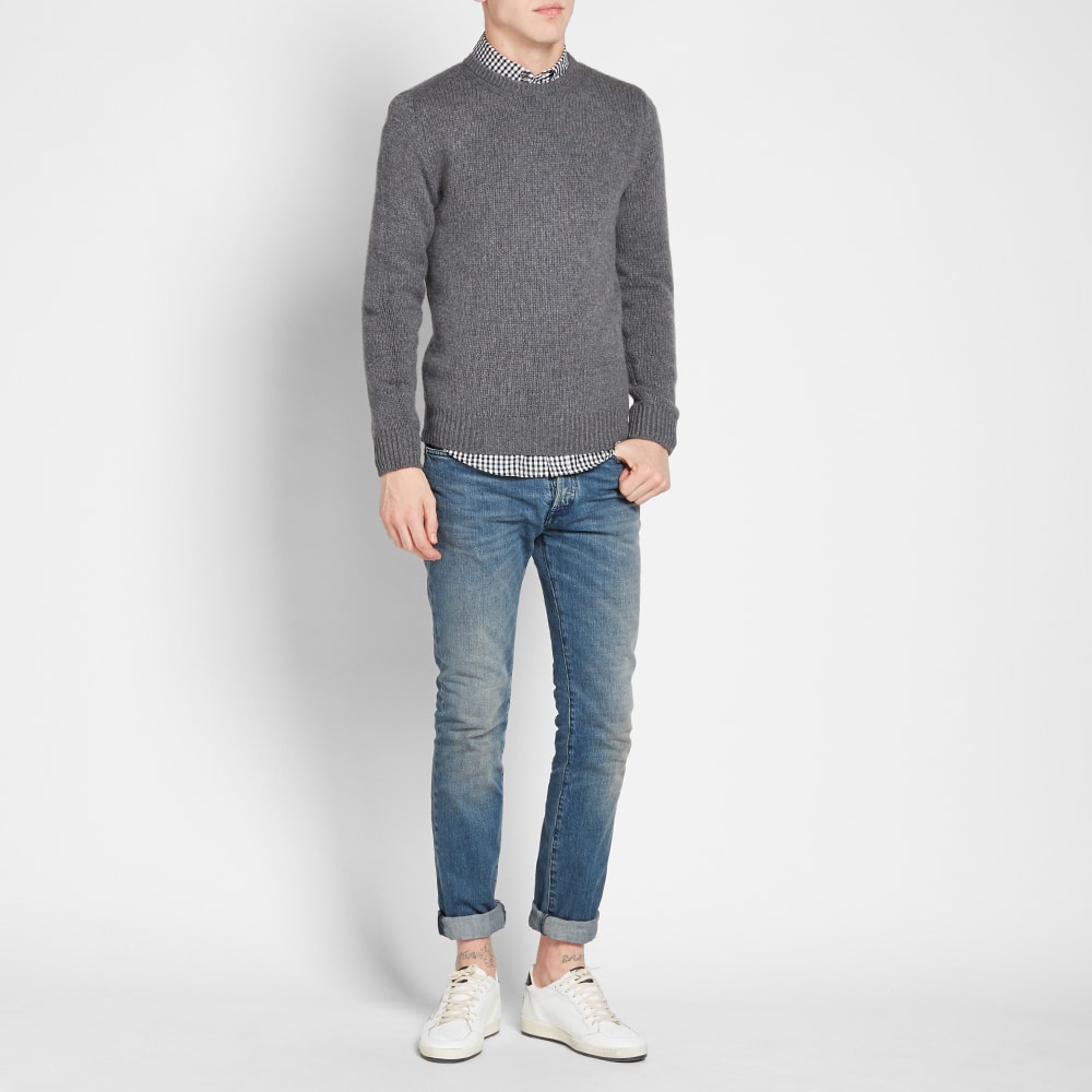 Saint Laurent Cashmere Crew Knit Grey | END. (US)