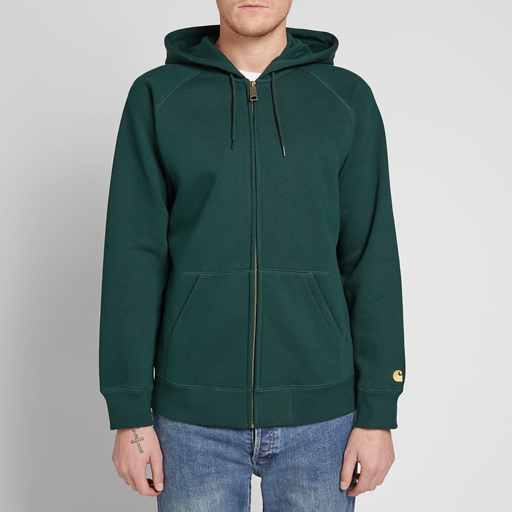 carhartt chase moletom com capuz bottle green