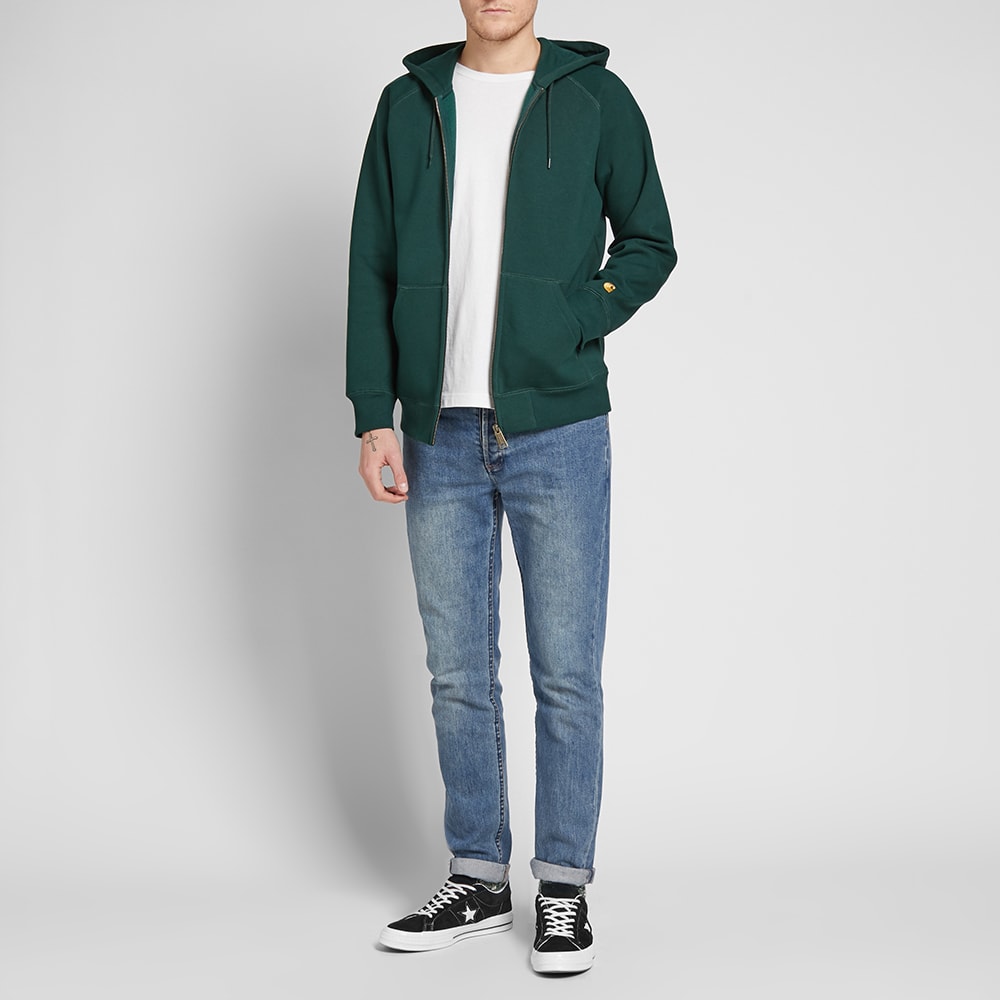 carhartt chase moletom com capuz bottle green
