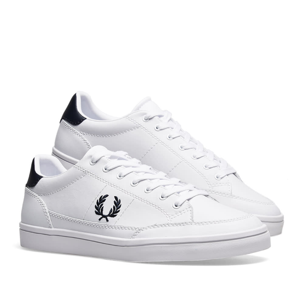 fred perry deuce leather white
