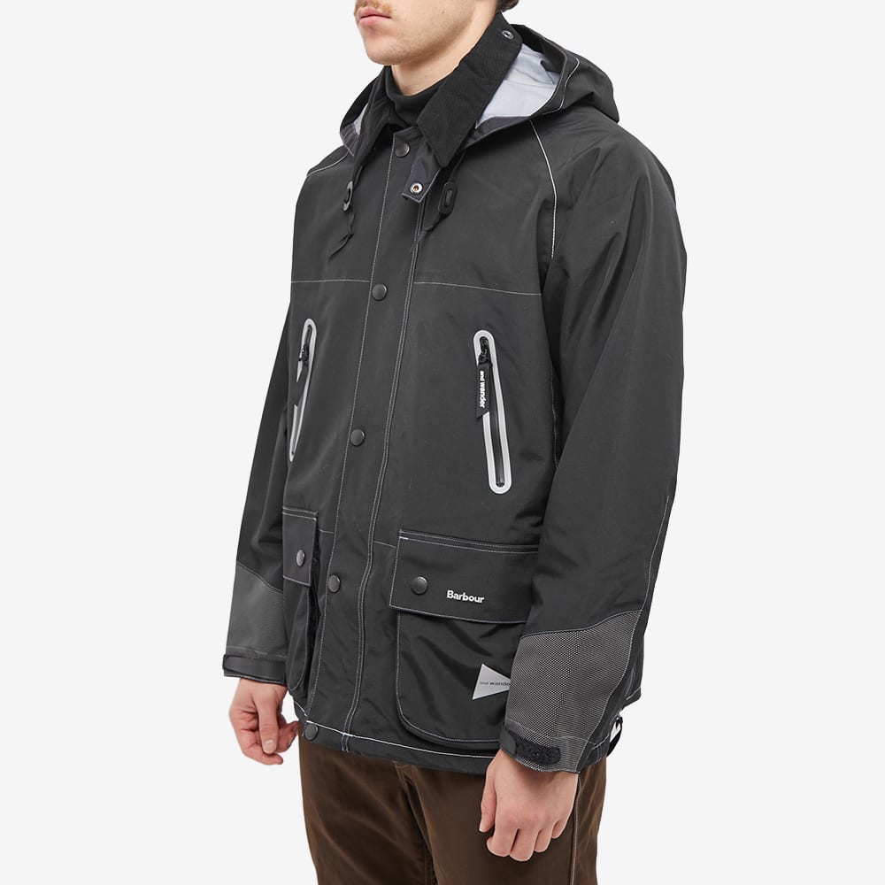 Barbour x and wander 3L Jacket Black | END. (SE)
