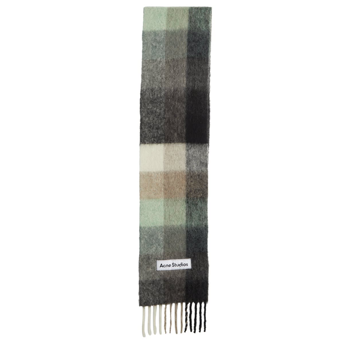 Acne Studios – Wool Mohair Scarf Grass Green