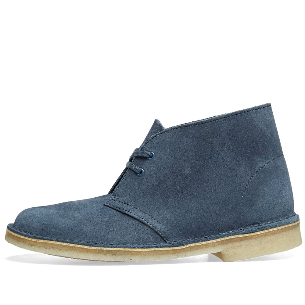 clarks blue desert boots