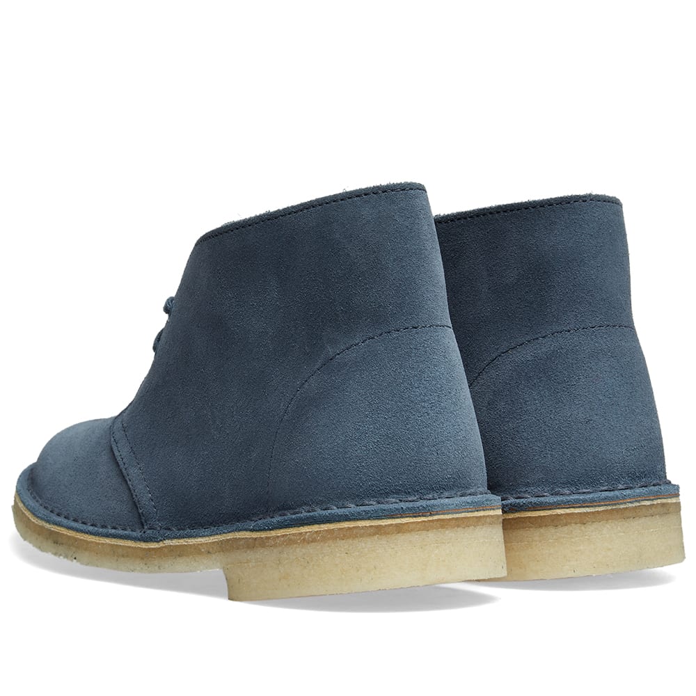 clarks desert boot deep blue