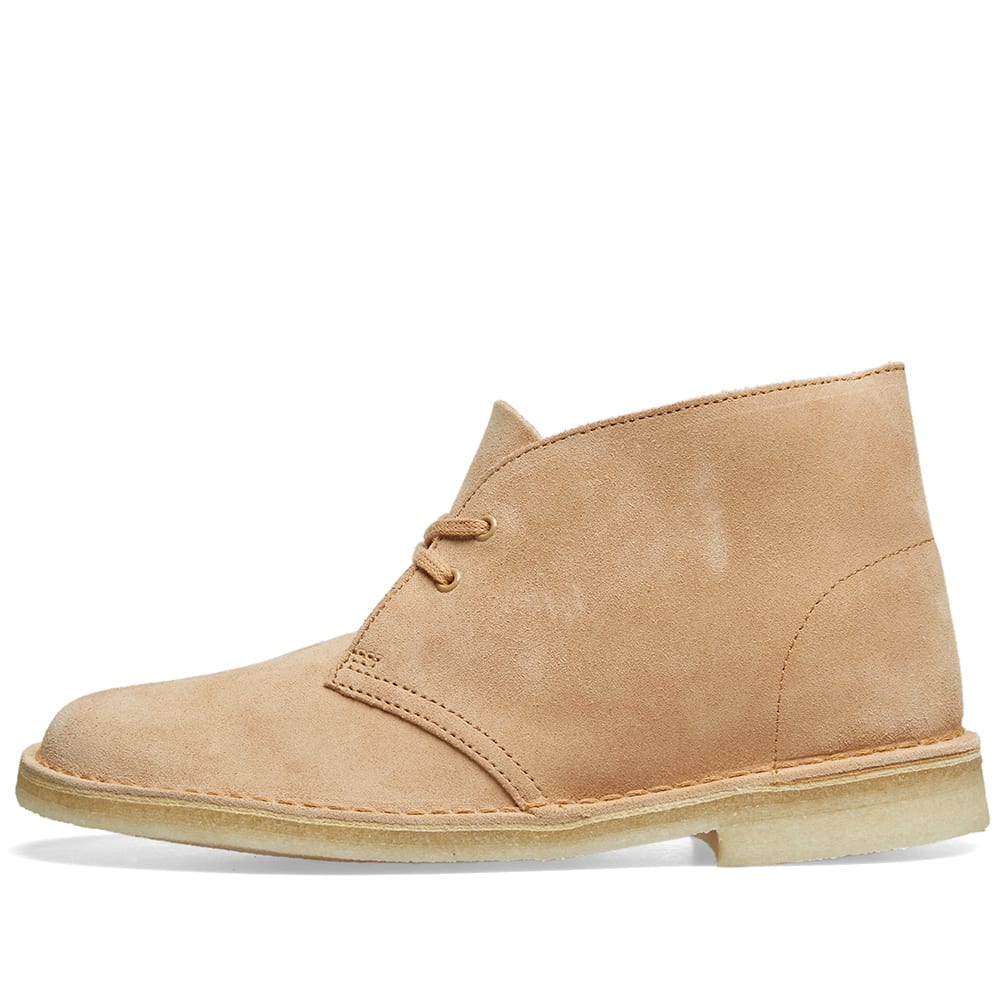 clarks desert boot tan leather