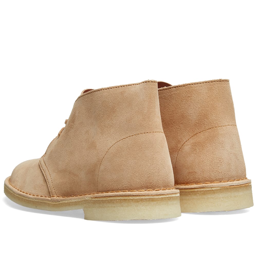 clarks desert boot tan leather