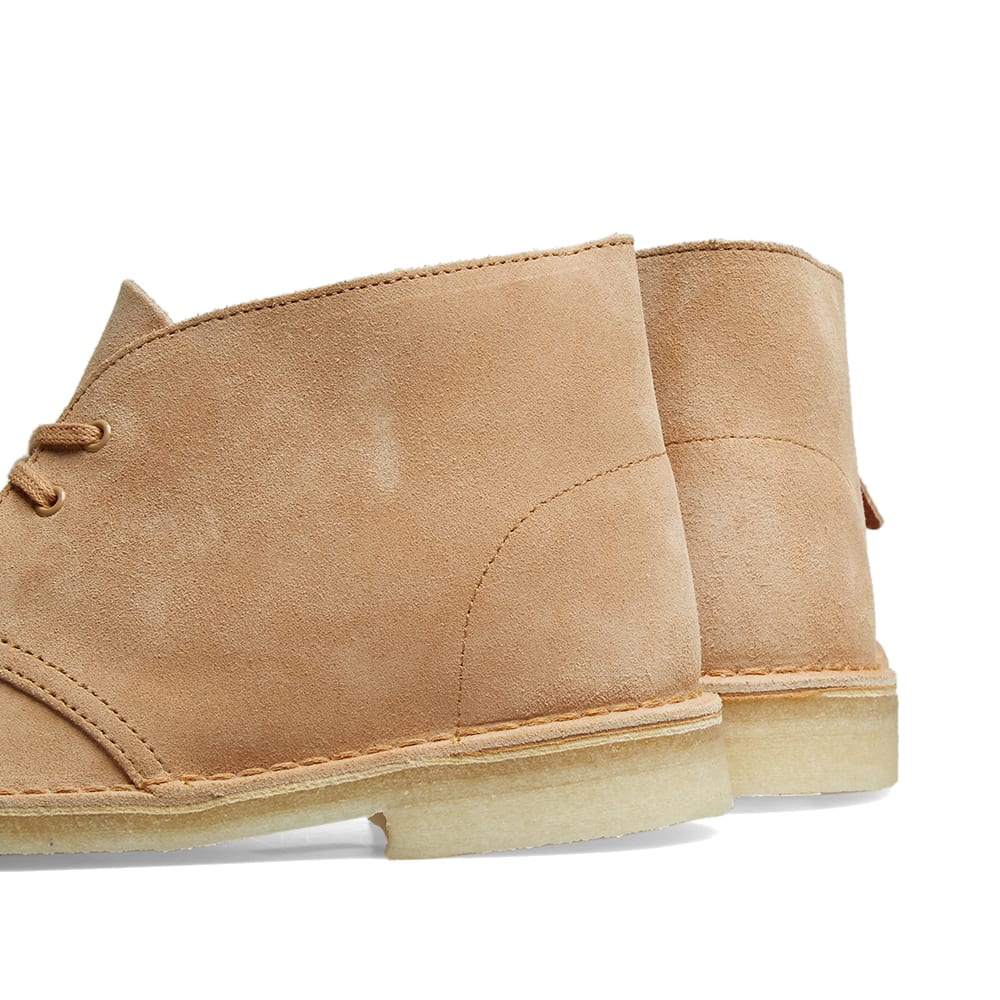 clarks desert boot tan leather
