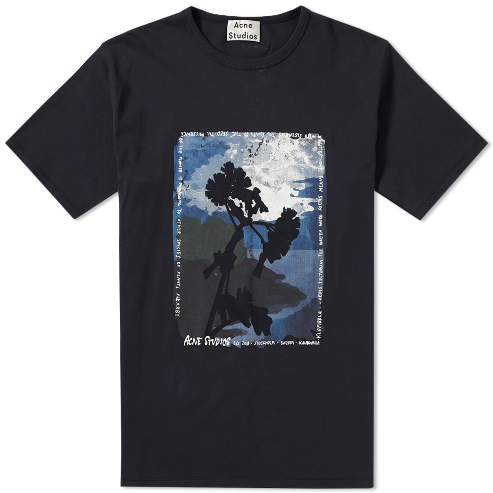 Acne Studios フラワーグラフィック Tシャツ Acneプリントtee