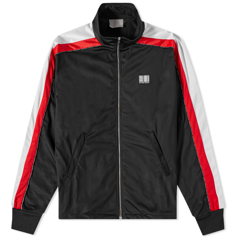 VTMNTS Side Striped Barcode Track Jacket Black END.