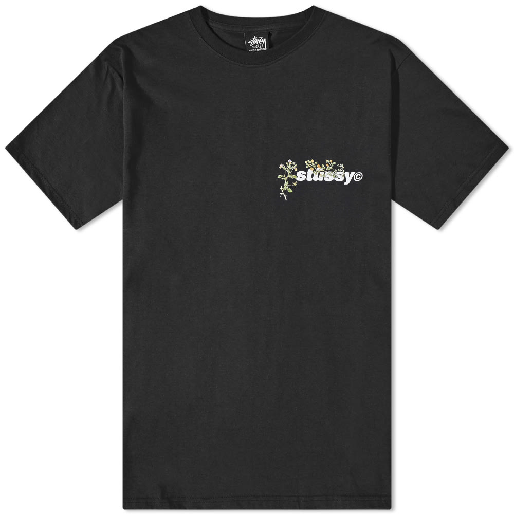 Stussy Bokay Pigment Dyed T-Shirt Black | END.