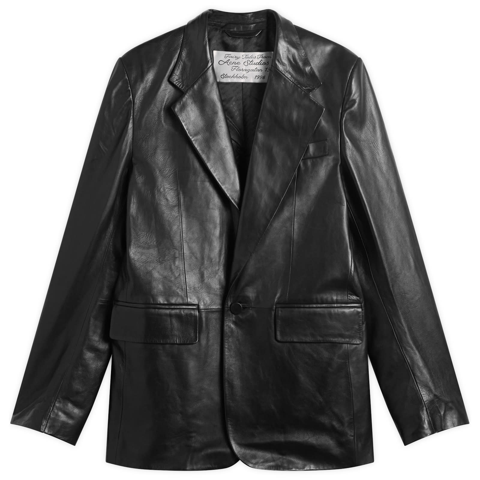 Acne Studios Men’s Leather Blazer Black