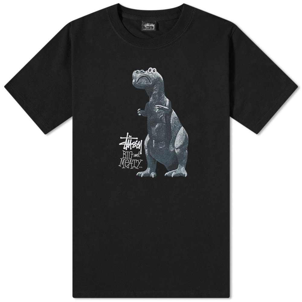 Stussy Big & Meaty Pigment Dyed T-Shirt Black | END. (GB)