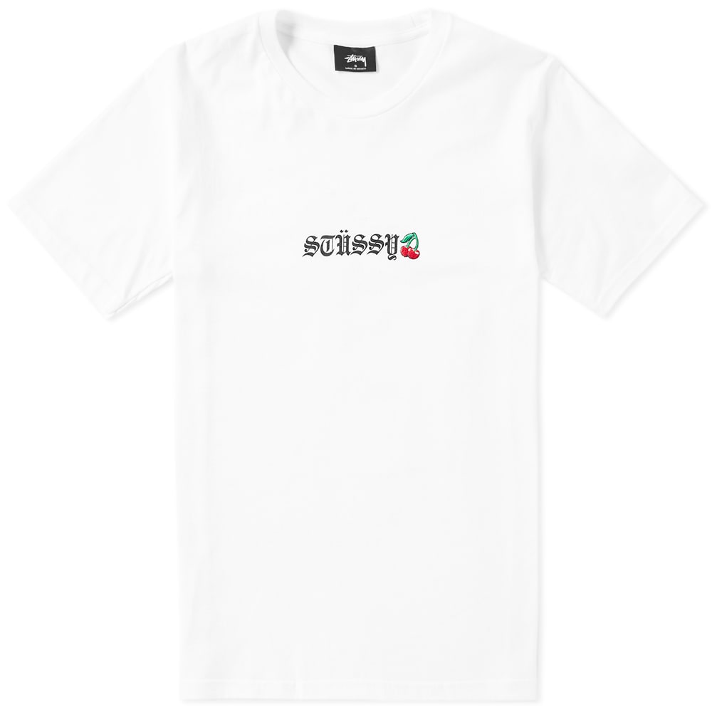 ★Stussy Cherries T-Shirt White★ Stussy Cherries Tee White – Newcop