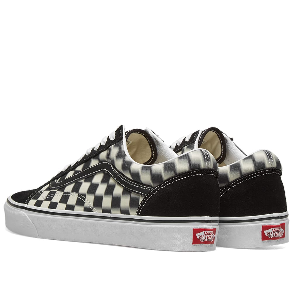 vans old skool checkerboard blur