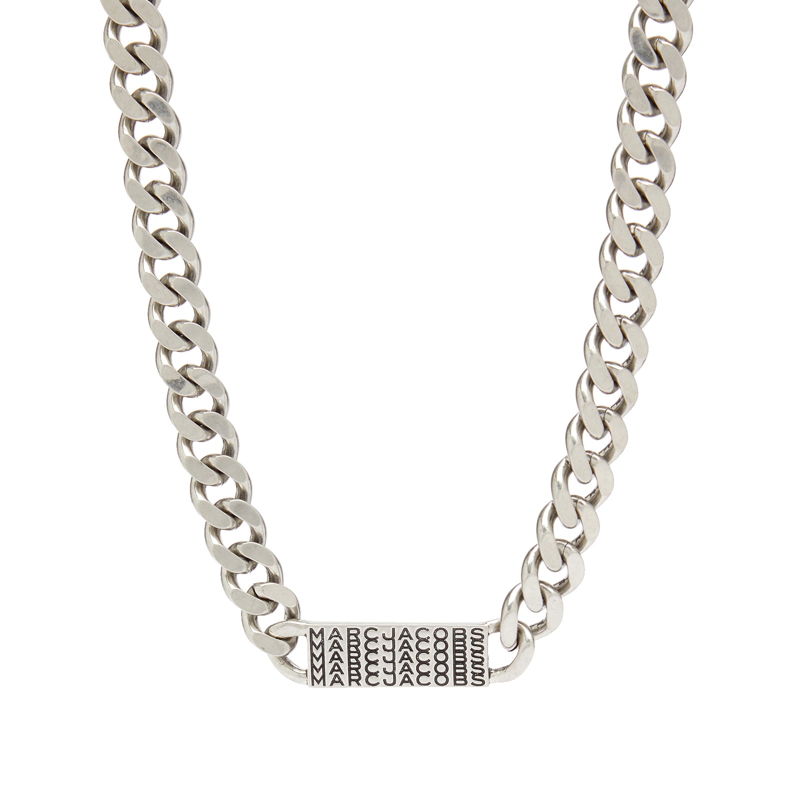 Marc Jacobs ID Chain Necklace Aged Silver END. (KR)
