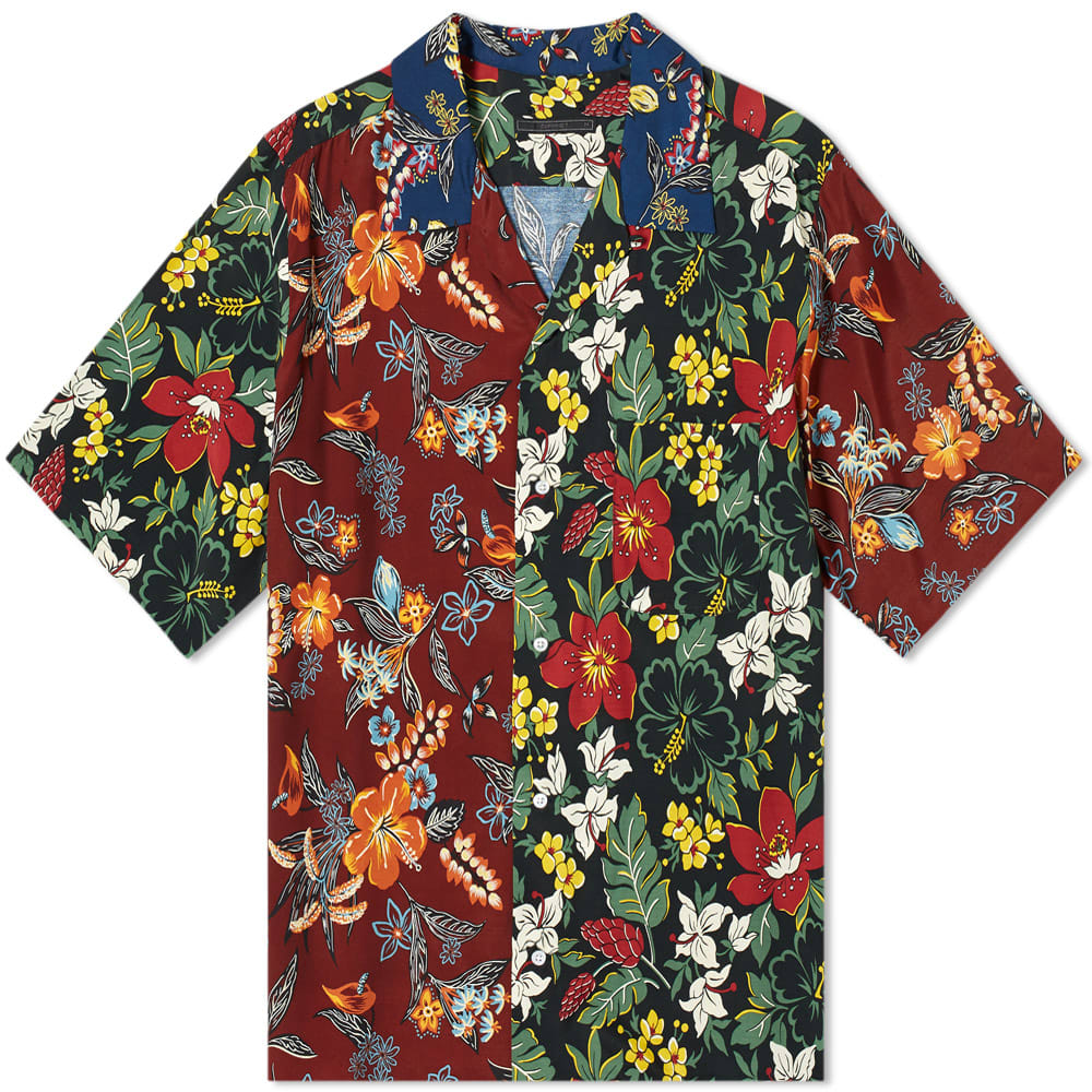 Panelled in a blooming rayon construction that’s sure to add a touch of Hawaiian heat to your summertime selection, this SOPHNET. shirt is fastened with a row of pearlescent buttons. Made in Japan, its classic camp collar is sure to keep you looking and feeling cool from day to night.

100% Rayon
Camp Collar 
Button Closure 
Patch Pocket
Made in Japan