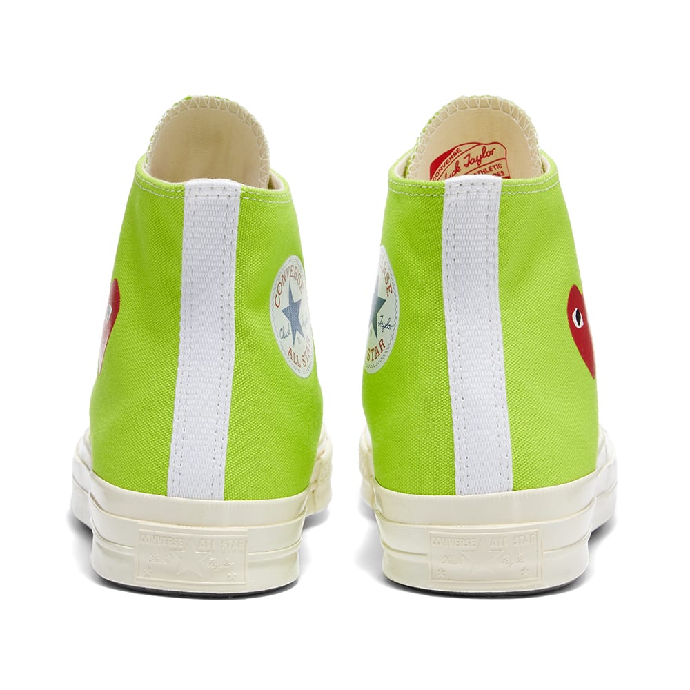 cdg converse high green