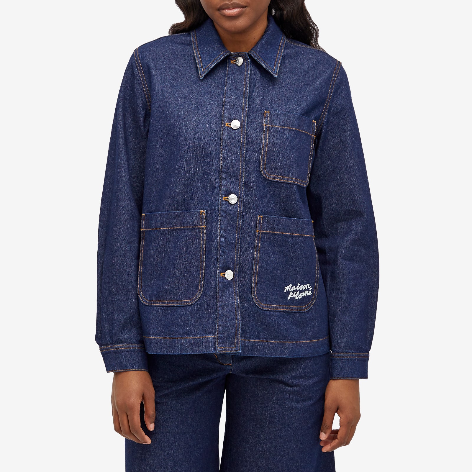 Maison Kitsune Maison Kitsune Workwear Denim Jacket