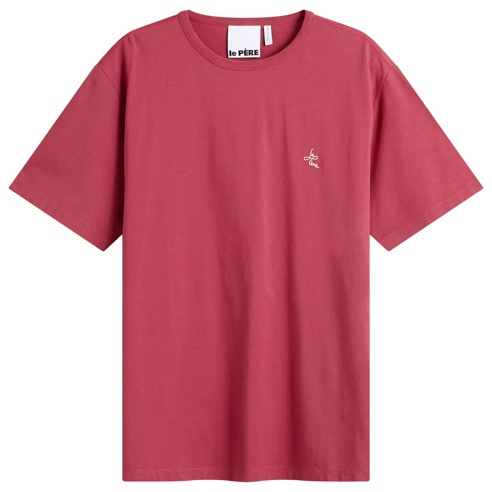 le PÈRE — Le Père Men's Kami Logo T-Shirt in Burgundy, Size Large