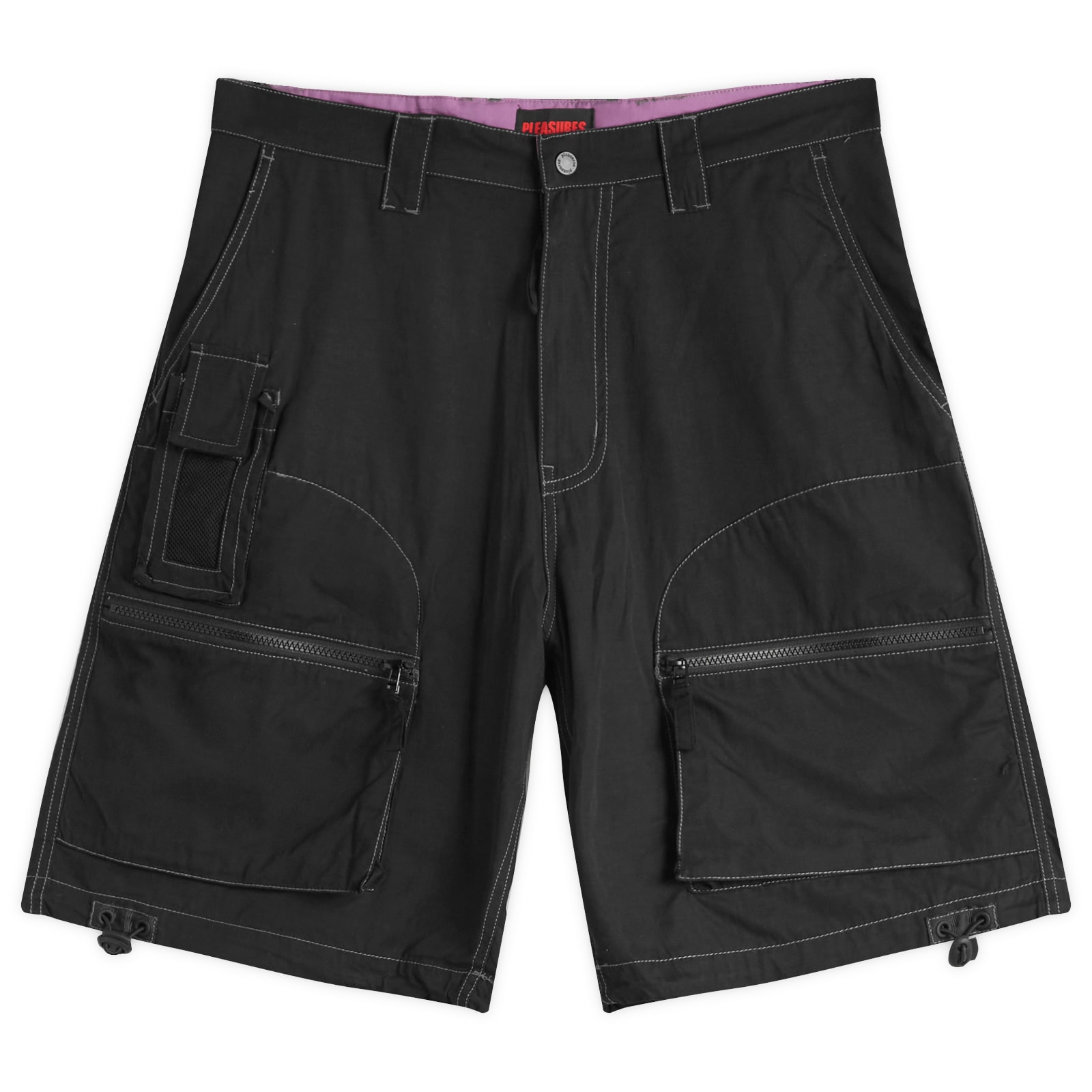 Pleasures Raider Cargo Shorts Black | END. (AR)