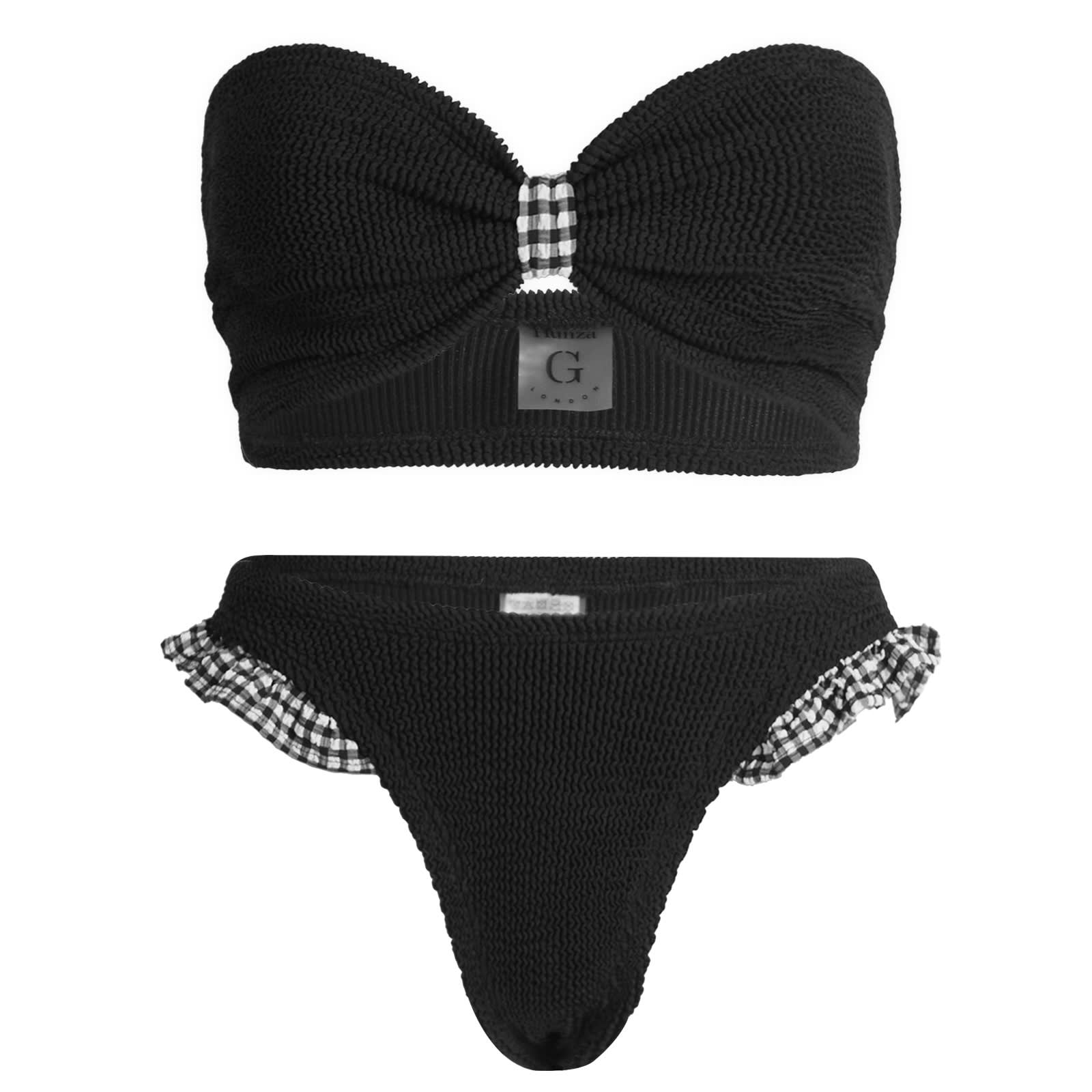 Hunza G Jean Bandeau Bikini Black | END. (US)