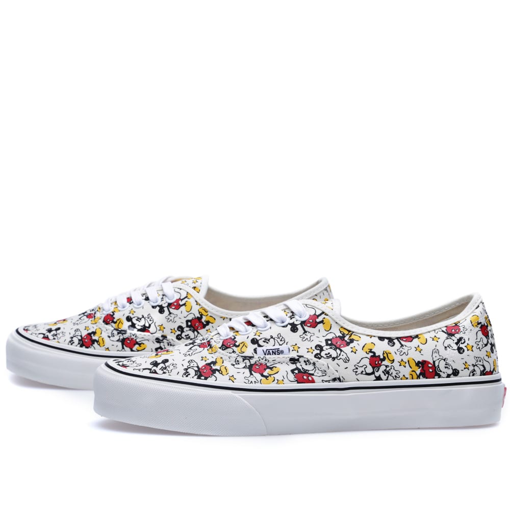 vans mickey white