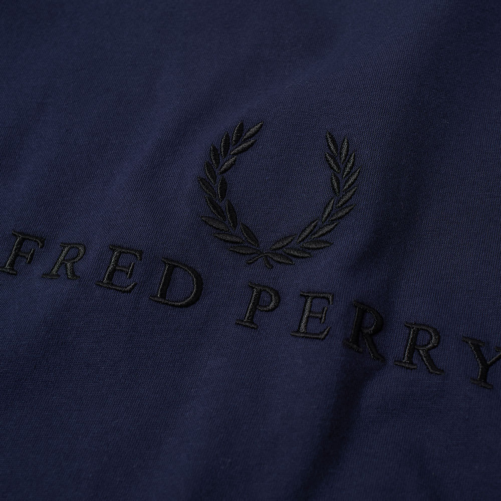 Fred Perry Embroidered Tee Washed Navy | END. (US)