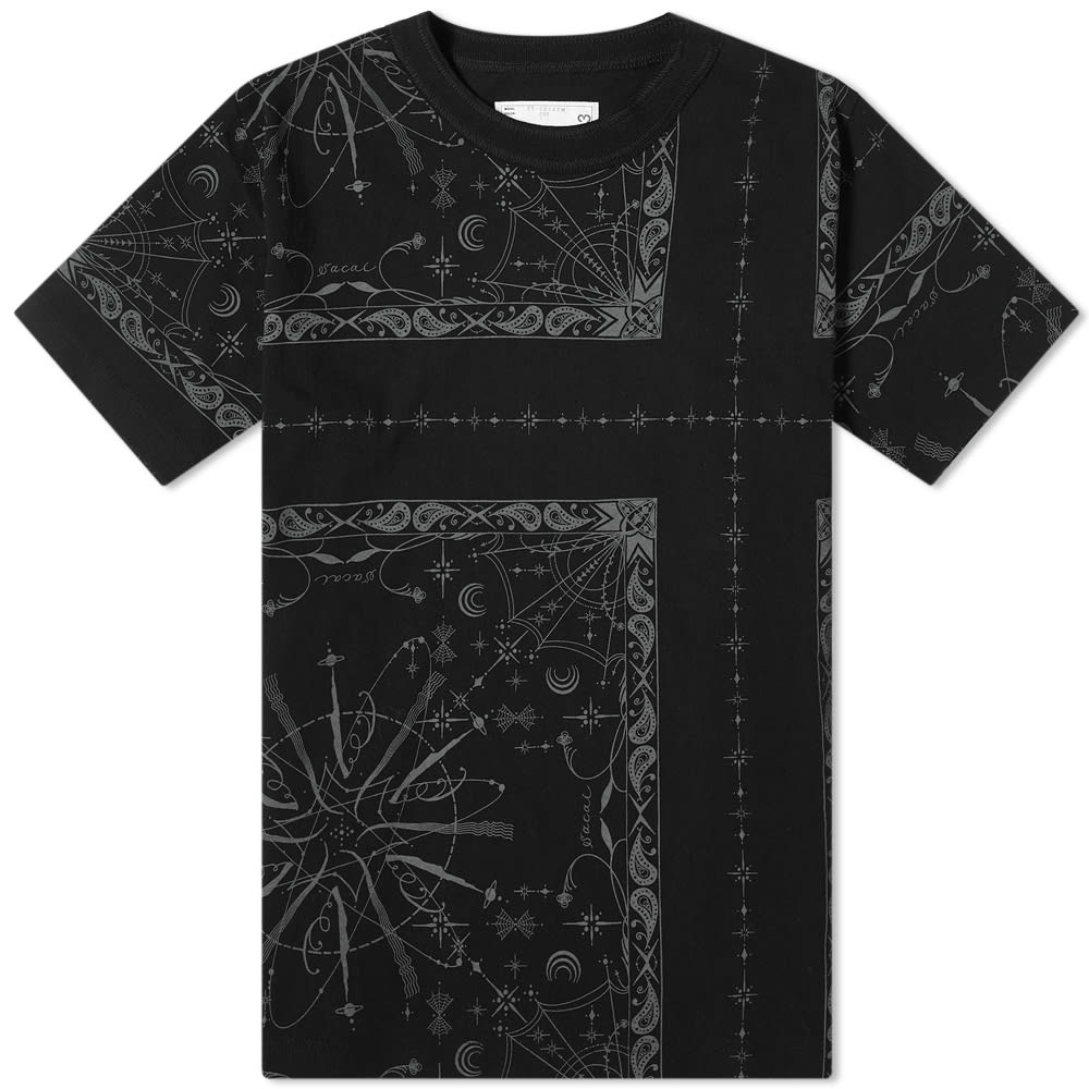 【絶品】 Black T-Shirt Bandana Woo Dr. Sacai | (US) END. トップス