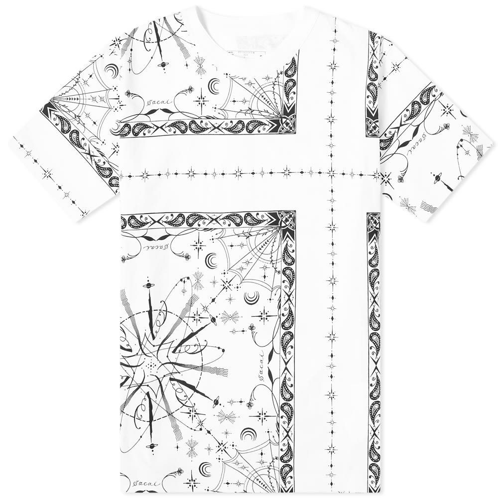 Sacai Dr. Woo Bandana T-Shirt Black | END. (US)