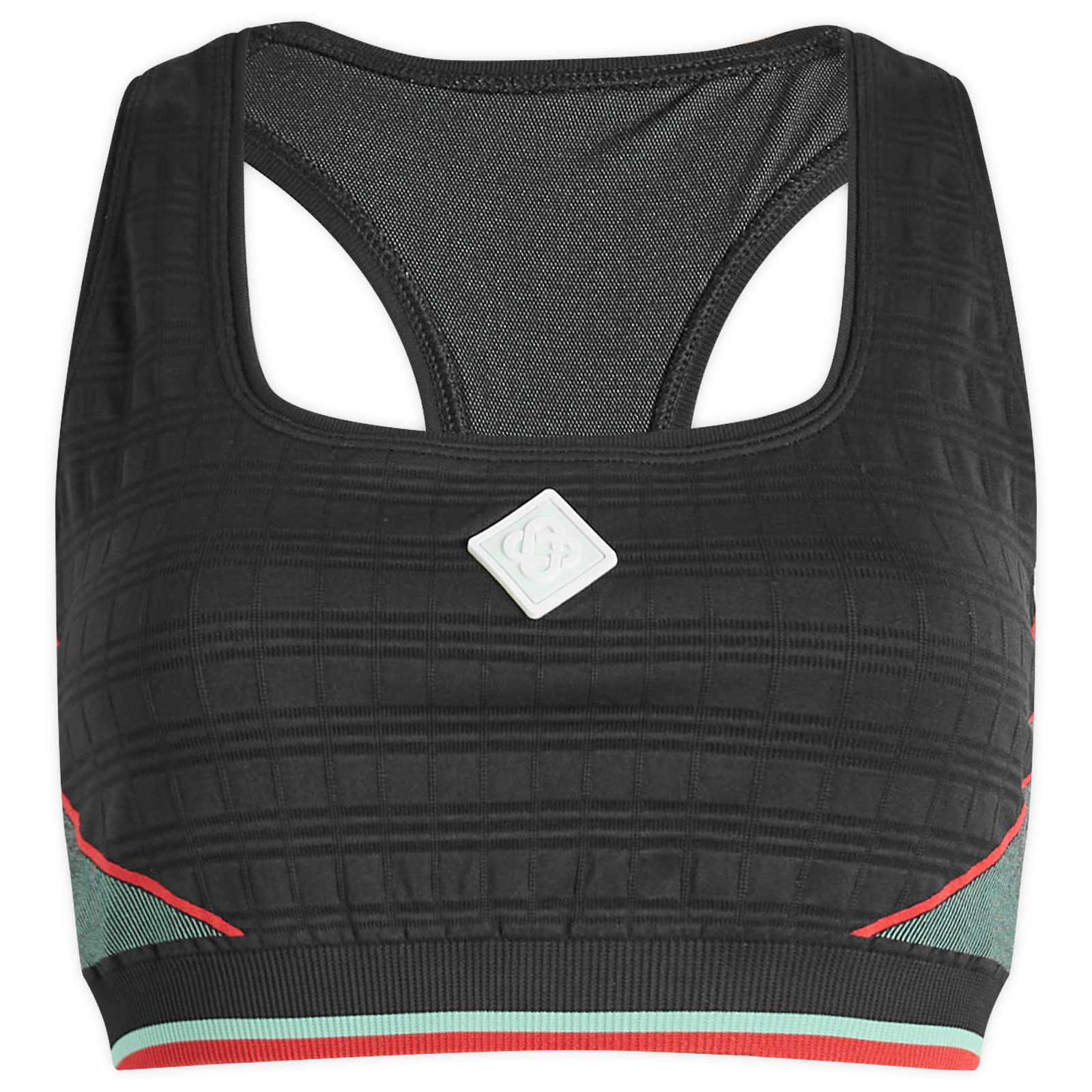 Casablanca Women's Black/Mint Seamless Bralette