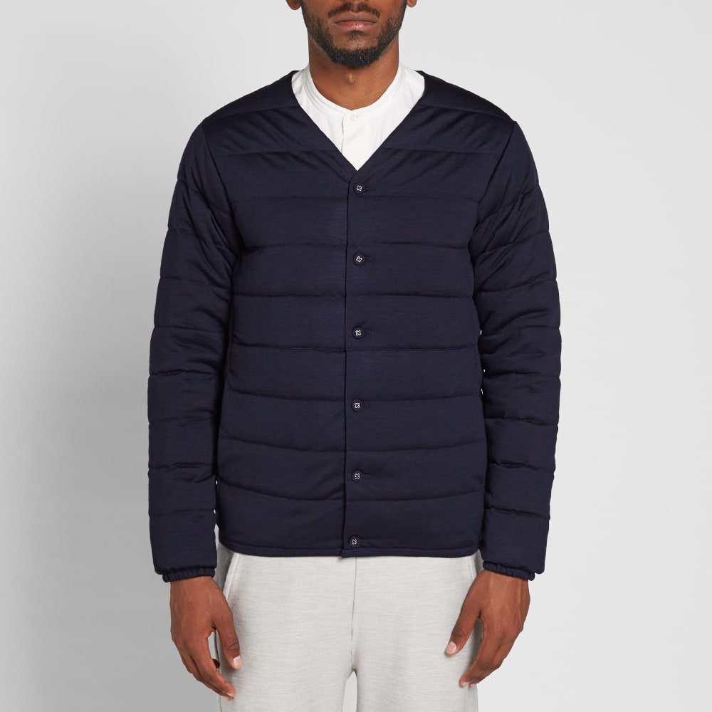 Nanamica Down Cardigan Navy | END. (US)