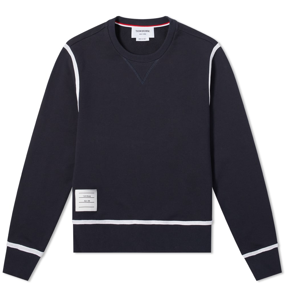 thom browne navy sweatshirt