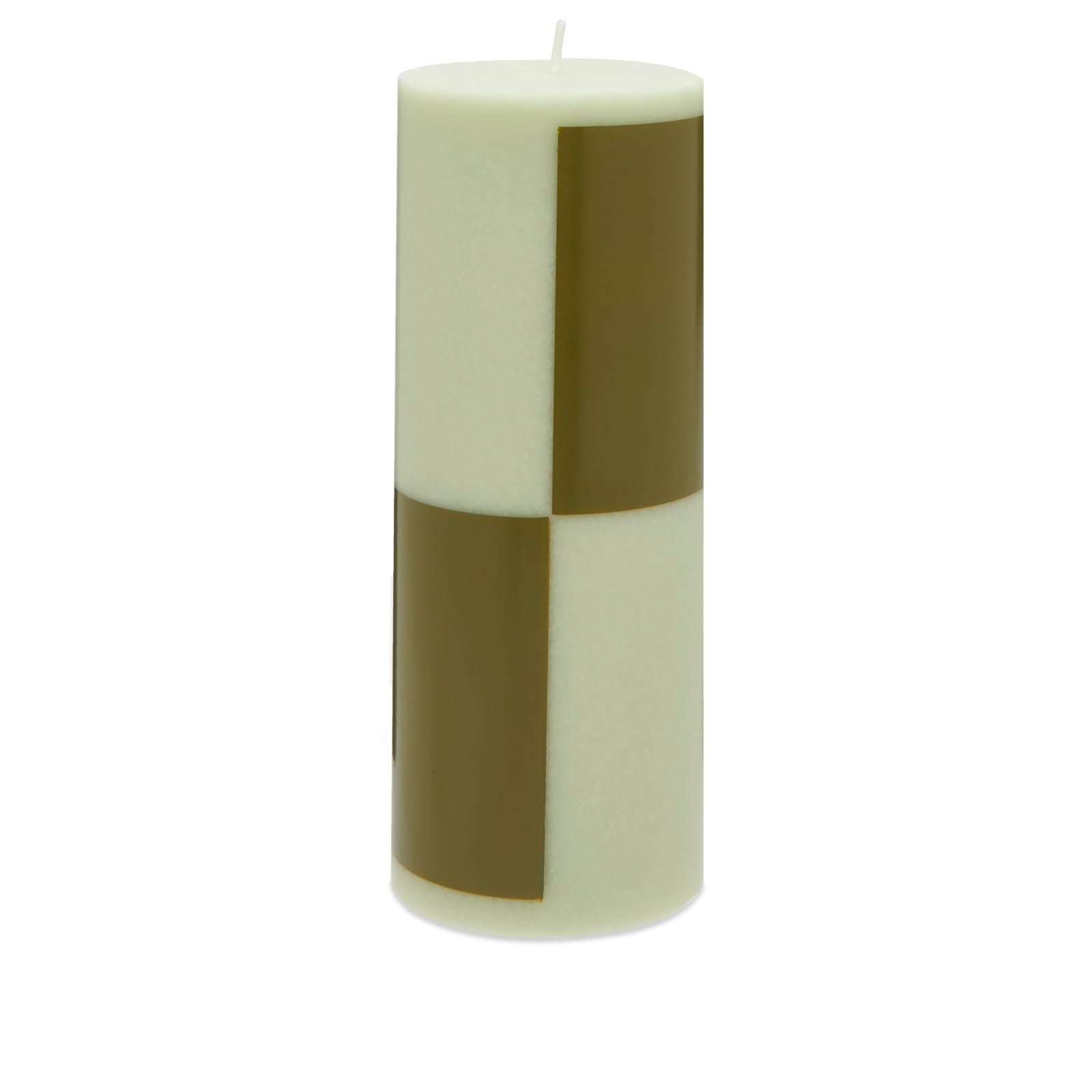 Hay Unisex Light Green/Army Green Column Candle Medium