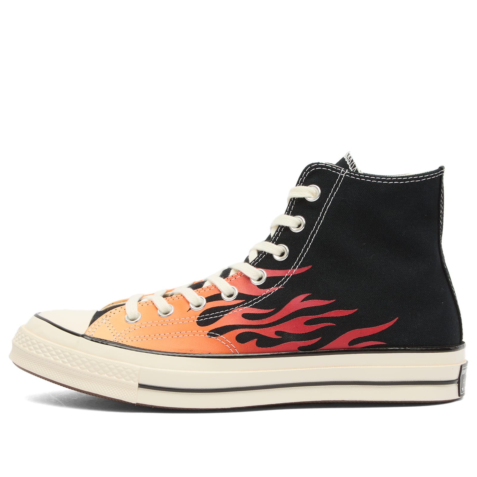 Converse Chuck Taylor 1970s Hi Flames Sneaker Black/Red/Yellow