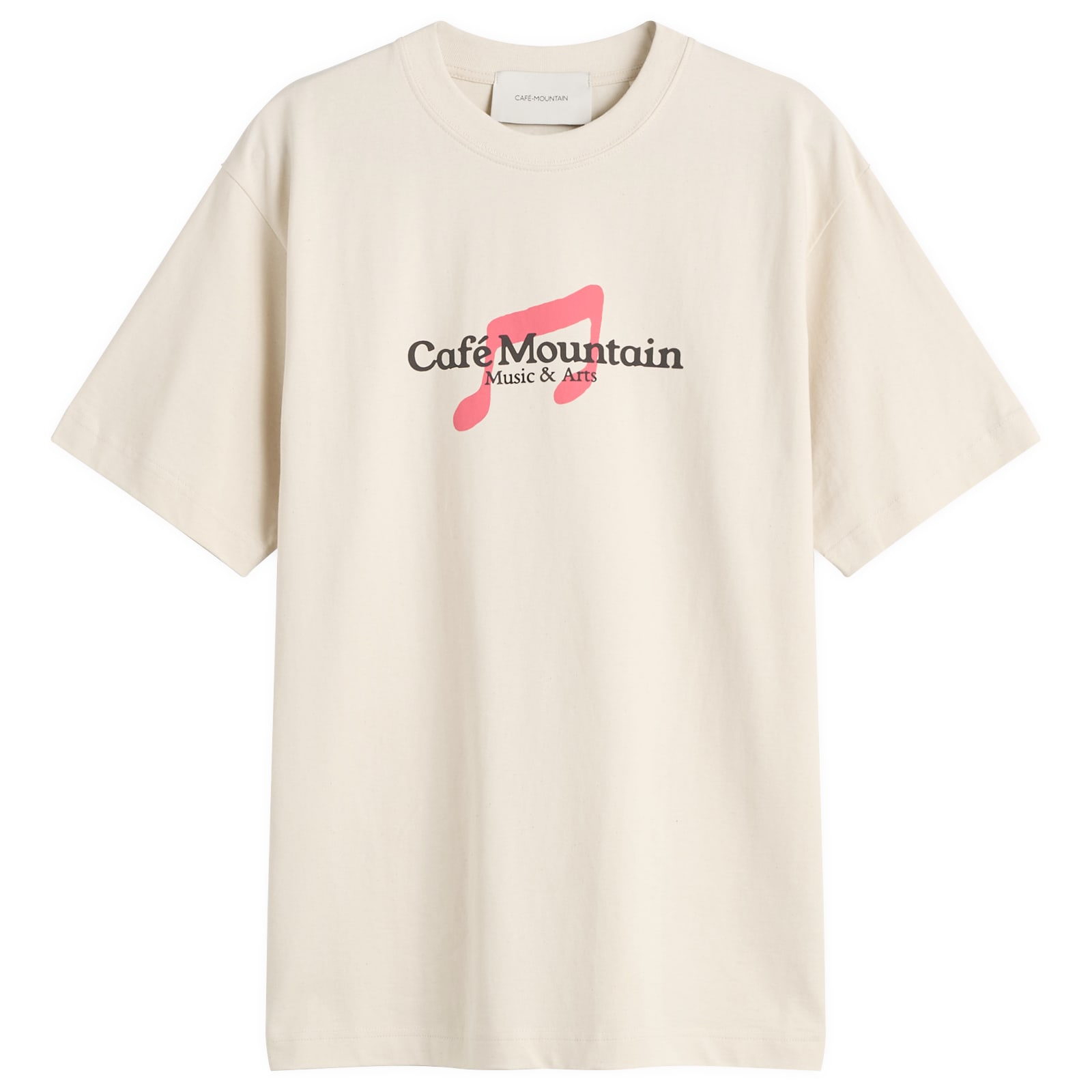 Café Mountain Men’s Note T-Shirt Vintage Ivory And Lupin
