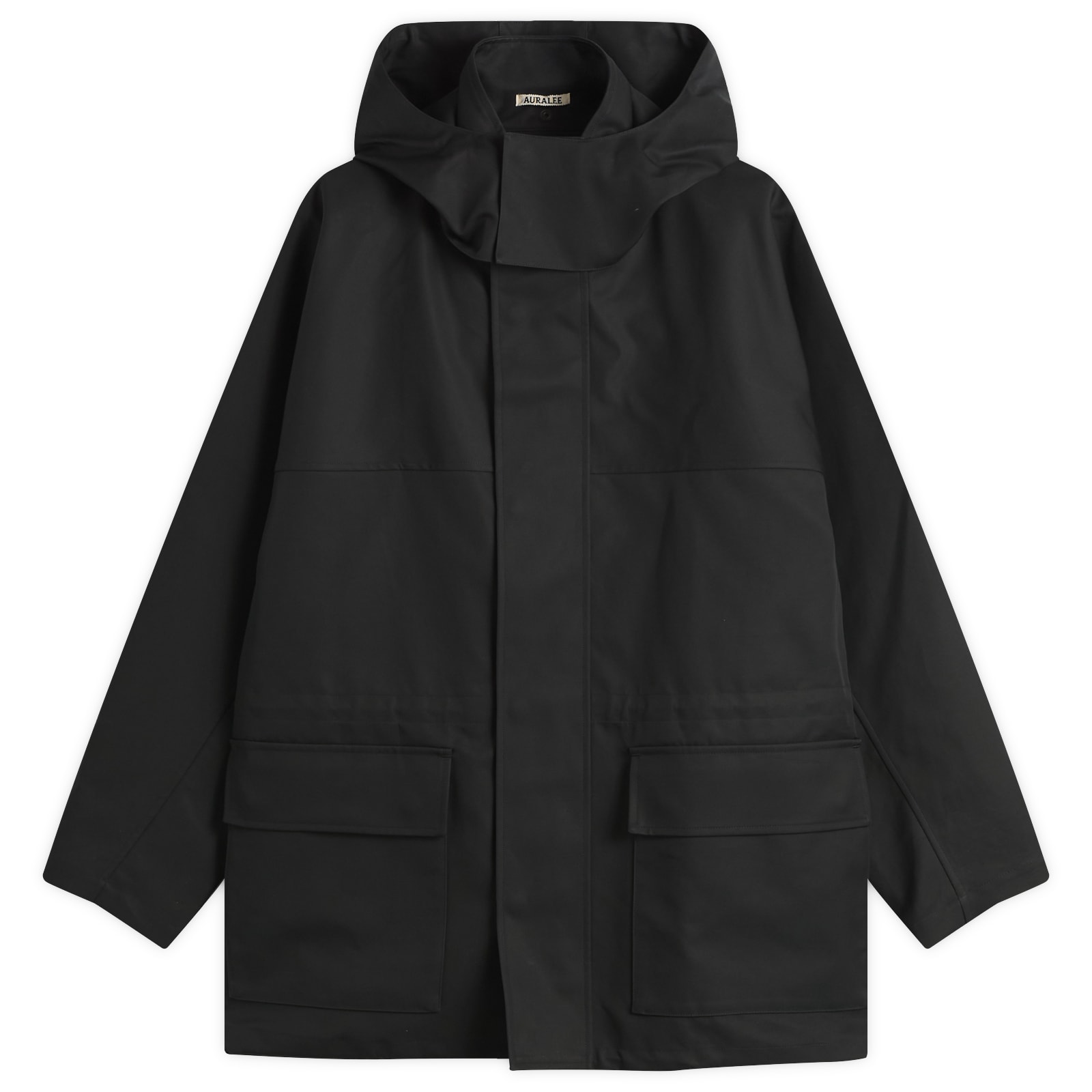 Auralee Men’s High-Density Bonded Cotton Gabardine Blouson Dark Navy
