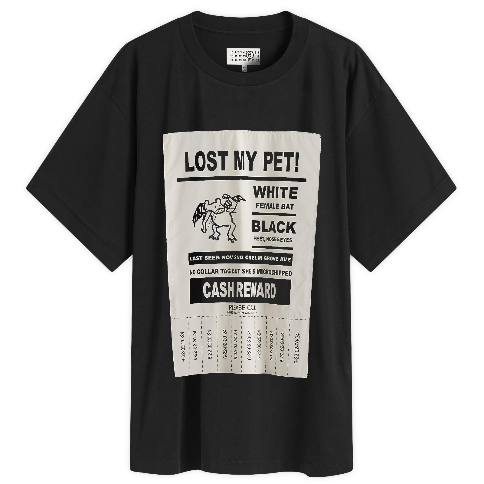 ◆◆VIP◆◆ MM6 Invitation Poster Tシャツ MM6 Invitation T-Shirt - Feuille Luxury