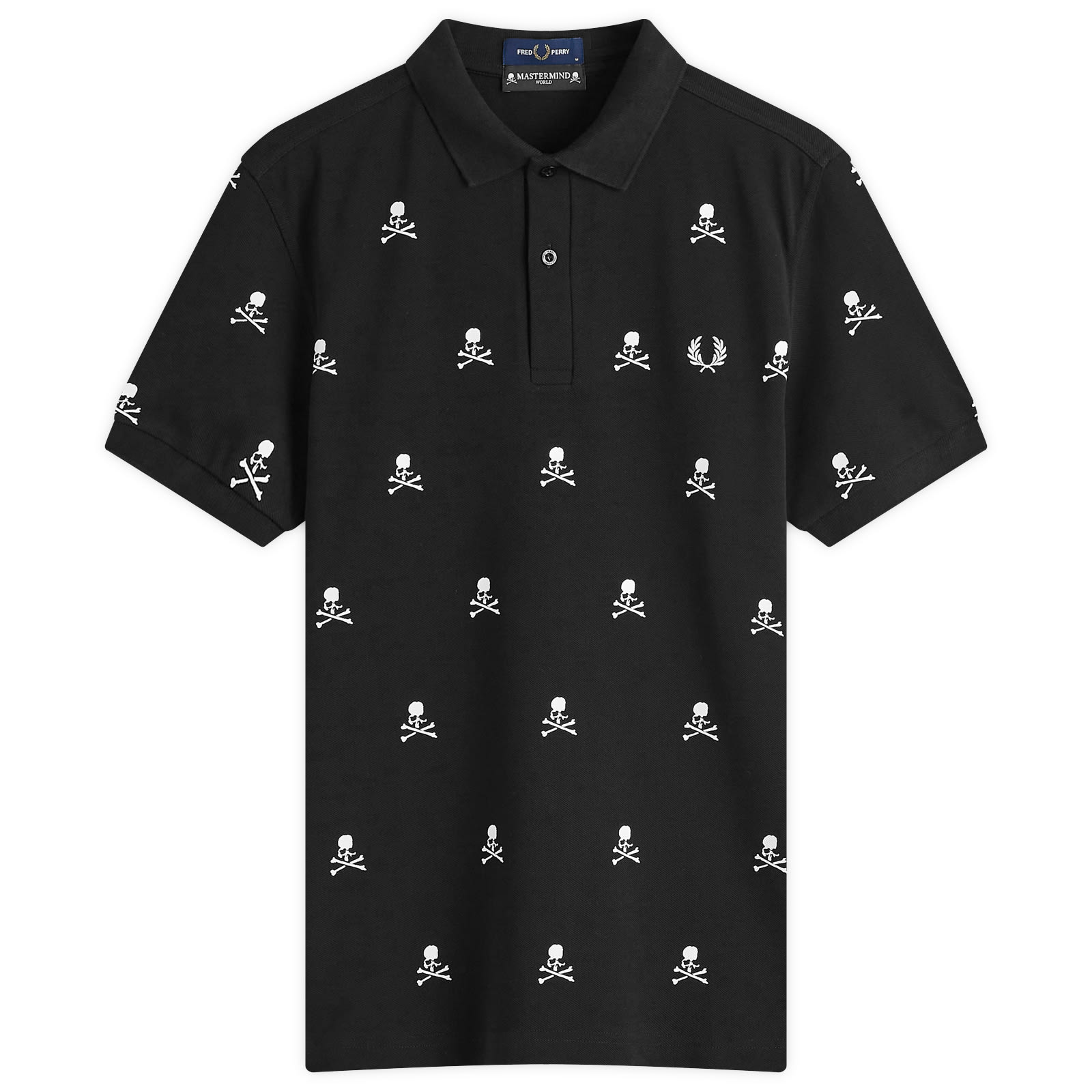 Fred Perry Men's x Mastermind Skull Polo Shirt Black